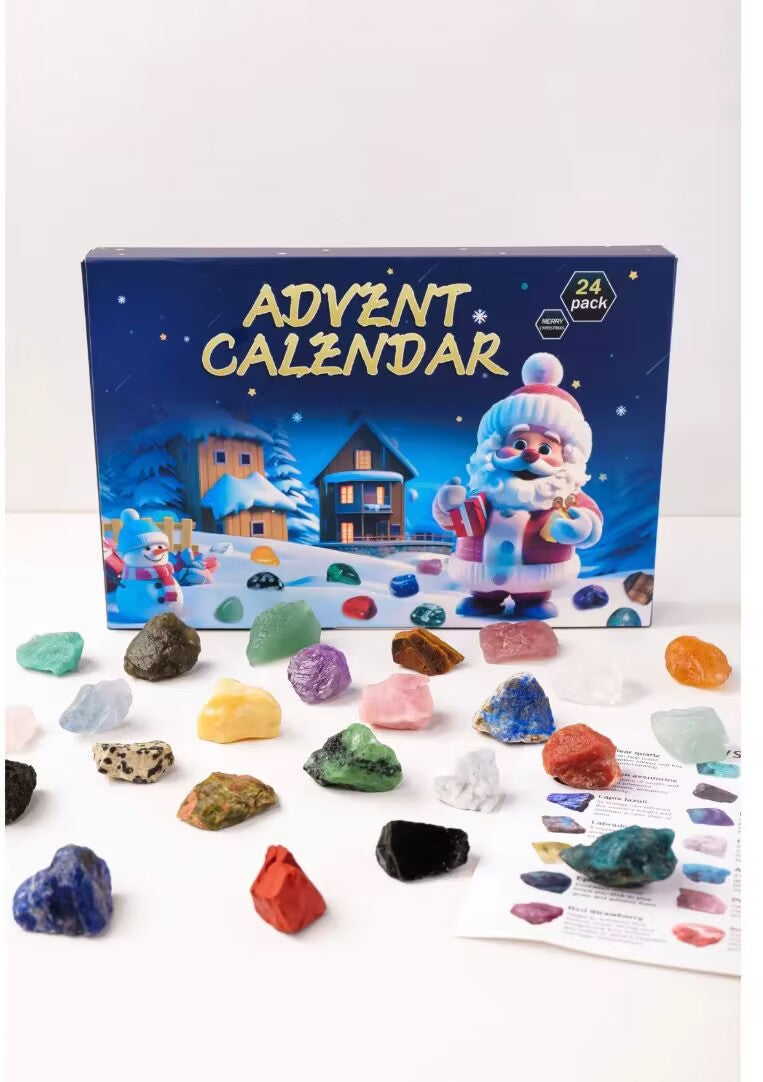 Christmas gift/present Crystals  Advent Calendar Crystal gemstones box kit 24/pack